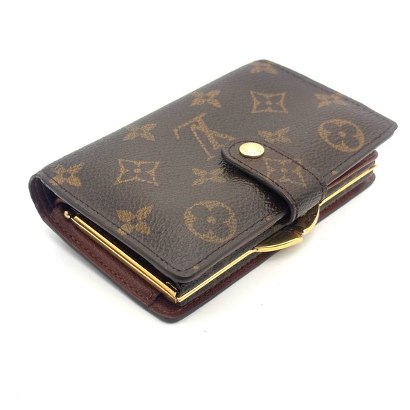 Louis Vuitton Monogram Kiss Lock wallet authentic good condition CA0090 - Picture 2 of 15